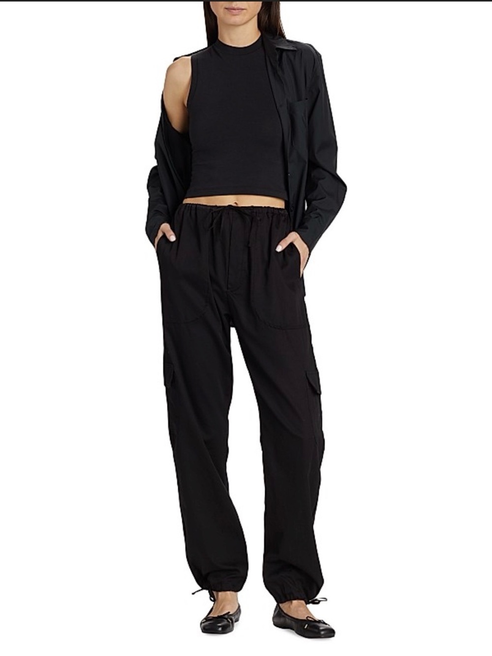 LESET Black Yoko Cargo Pants M